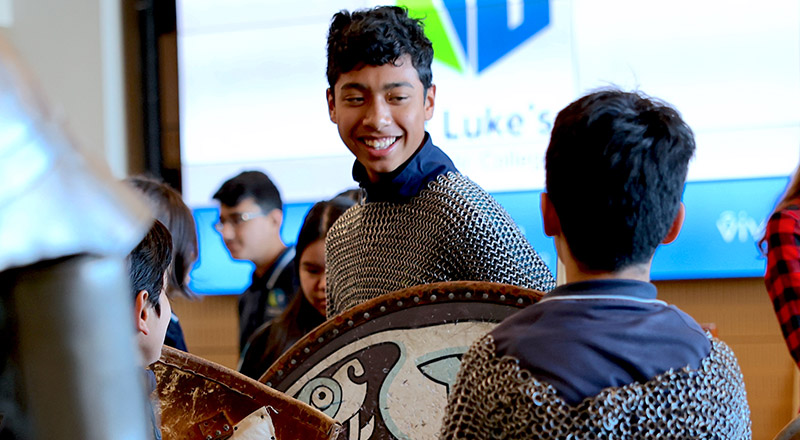 St Luke's Catholic School Marsden Park students at history incursion